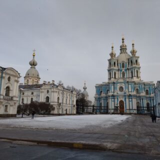 Смольный Собор и сад Смольного Собора