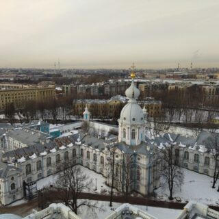 Смольный Собор и сад Смольного Собора