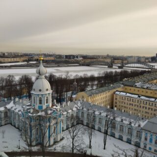 Смольный Собор и сад Смольного Собора